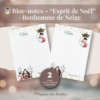☃️ Un bloc-notes digital hivernal et réconfortant, inspiré par la douceur de l’hiver et la poésie d’un bonhomme de neige.☃️