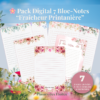 🌸 Un pack de blocs-notes digitaux A6 aux motifs floraux printaniers, pour organiser ton quotidien dans une ambiance fraîche, douce et inspirée par la nature.🌸