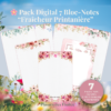 🌸 Un pack de blocs-notes digitaux A6 aux motifs floraux printaniers, pour organiser ton quotidien dans une ambiance fraîche, douce et inspirée par la nature.🌸