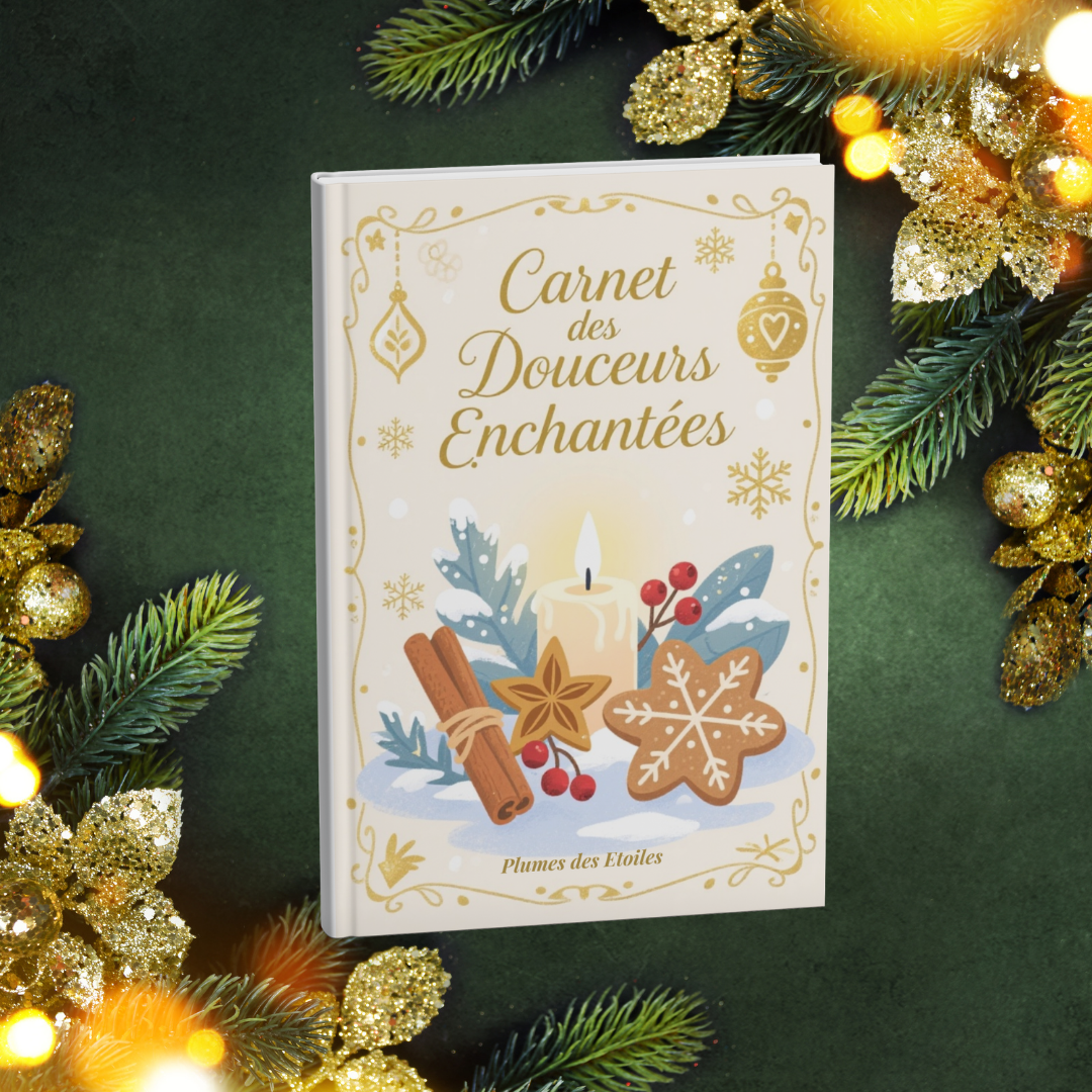 🧑‍🍳 Découvre le Carnet des Douceurs Enchantées : 10 recettes hivernales féeriques, fiches vierges, affirmations et pages gourmandes pour créer ton grimoire culinaire. 🧑‍🍳