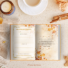 Un mini-journal poétique et doré pour noter tes gratitudes, pensées lumineuses et petits bonheurs du quotidien.