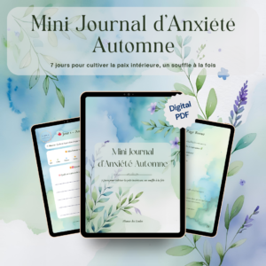 🌿 Un mini journal guidé sur 7 jours pour apaiser l’anxiété, déposer tes ressentis et créer un rituel doux de recentrage, à imprimer ou utiliser en numérique. 🌿